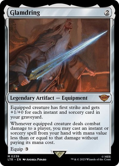 Glamdring (Universes Beyond: The Lord of the Rings: Tales of Middle-earth) Light Play Foil