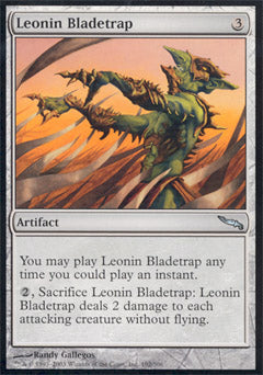 Leonin Bladetrap (Mirrodin) Medium Play Foil