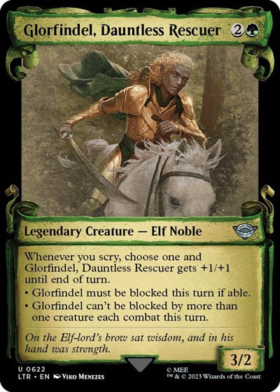 Glorfindel, Dauntless Rescuer (Showcase Scrolls) (Universes Beyond: The Lord of the Rings: Tales of Middle-earth) Near Mint Foil