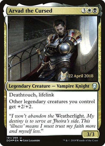 Arvad the Cursed (Promos: Prerelease Cards) Light Play Foil