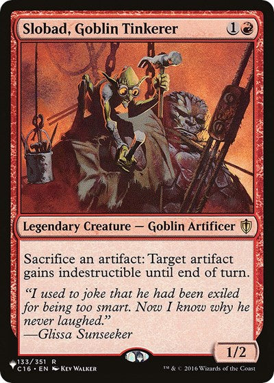 Slobad, Goblin Tinkerer (The List) Near Mint