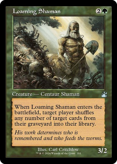 Loaming Shaman (Retro Frame) (Ravnica Remastered) Light Play