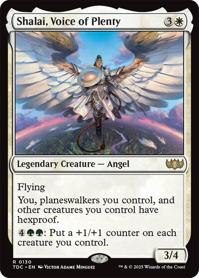 Shalai, Voice of Plenty (Commander: Tarkir: Dragonstorm) Light Play