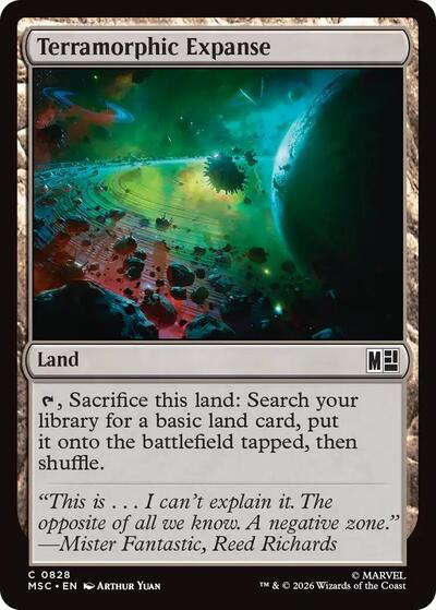 Terramorphic Expanse (0828) (Commander: Marvel Super Heroes) Near Mint Foil