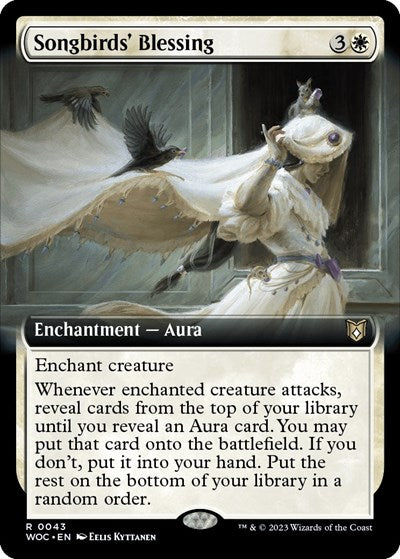 Songbirds' Blessing (Extended Art) (Commander: Wilds of Eldraine) Near Mint Foil