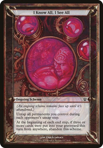 I Know All, I See All (Archenemy) (Oversize Cards) Near Mint