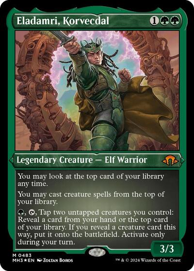 Eladamri, Korvecdal (Foil Etched) (Modern Horizons 3) Near Mint Foil