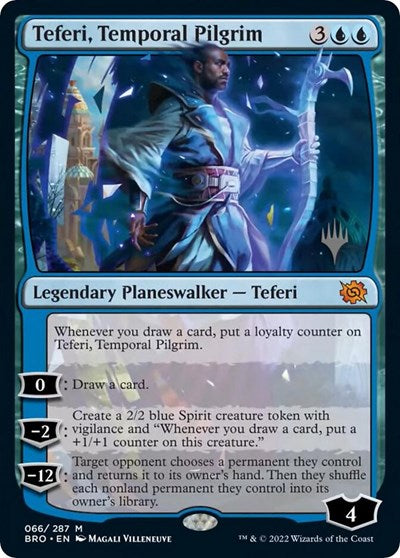 Teferi, Temporal Pilgrim (Promo Pack: The Brothers War) Near Mint Foil