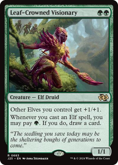 Leaf-Crowned Visionary (Foundations Jumpstart) Near Mint