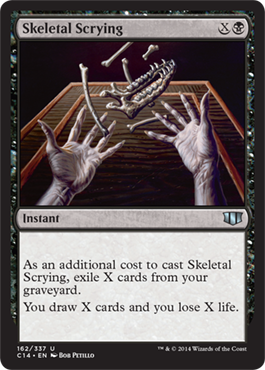 Skeletal Scrying (Commander 2014 Edition) Medium Play