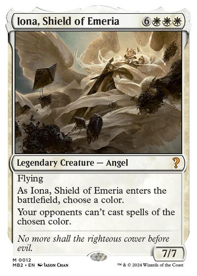 Iona, Shield of Emeria (White Border) (Mystery Booster 2) Near Mint