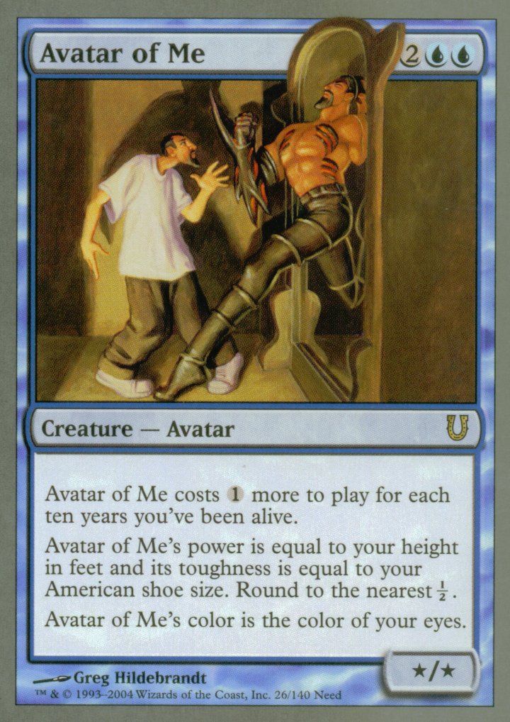 Avatar of Me (Unhinged) Medium Play