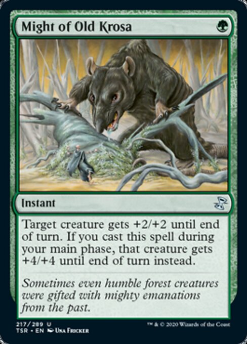 Might of Old Krosa (Time Spiral Remastered) Light Play Foil