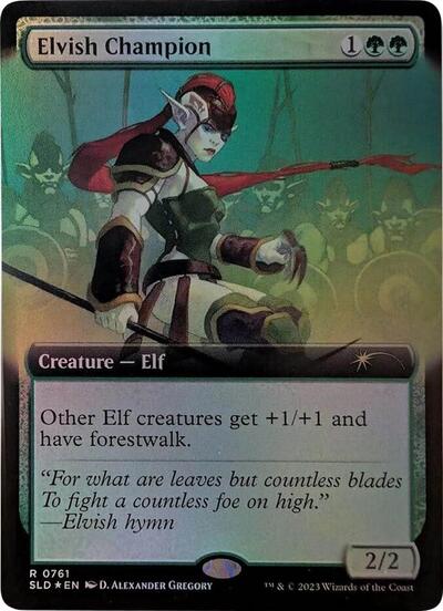 Elvish Champion (Extended Art) (Secret Lair) Near Mint Foil