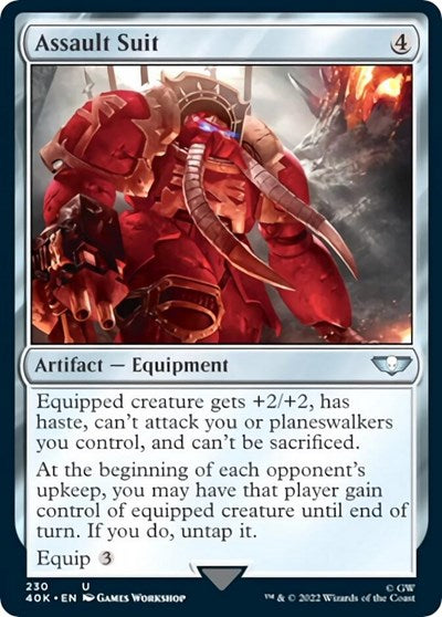 Assault Suit (Surge Foil) (Universes Beyond: Warhammer 40K) Light Play Foil