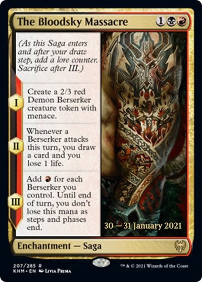 The Bloodsky Massacre (Promos: Prerelease Cards) Near Mint Foil