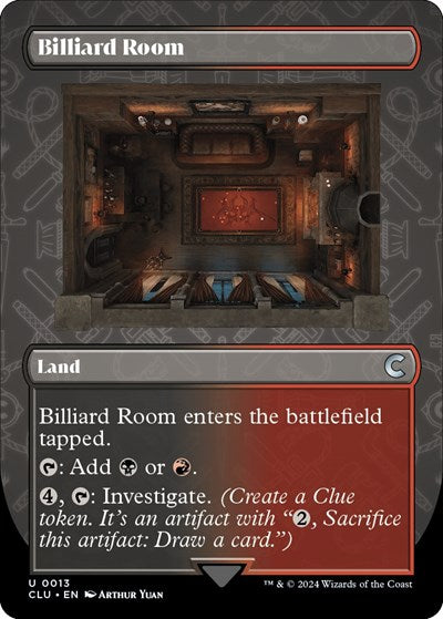 Billiard Room (Borderless) (Ravnica: Clue Edition) Near Mint