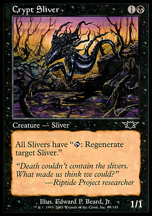 Crypt Sliver (Legions) Medium Play Foil