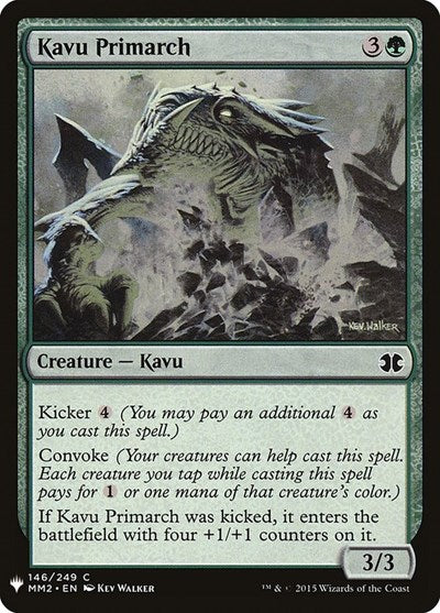 Kavu Primarch (Mystery Booster) Light Play