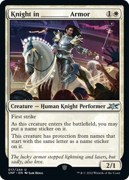 Knight in _______ Armor (Unfinity) Medium Play Foil