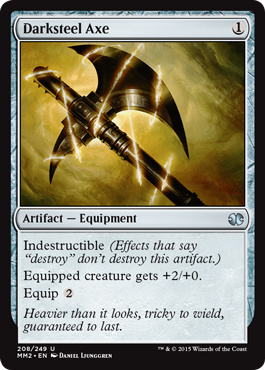 Darksteel Axe (Modern Masters 2015) Light Play