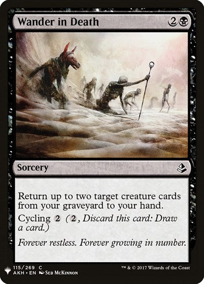 Wander in Death (Mystery Booster) Near Mint
