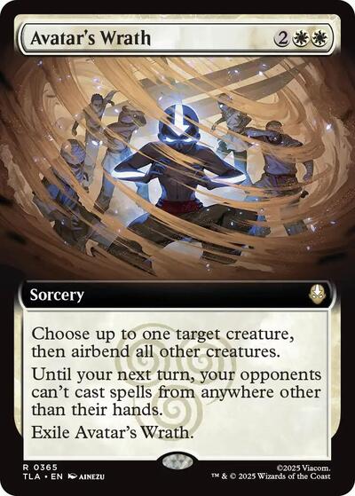 Avatar's Wrath (Extended Art) (Avatar: The Last Airbender) Light Play