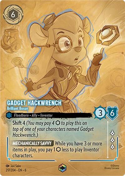 Gadget Hackwrench - Brilliant Bosun (Enchanted) (Azurite Sea) Near Mint Holofoil