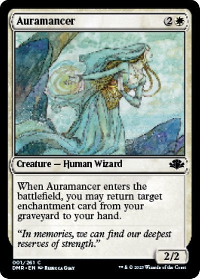 Auramancer (Dominaria Remastered) Medium Play