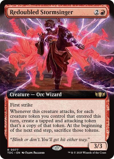 Redoubled Stormsinger (Extended Art) (Commander: Tarkir: Dragonstorm) Near Mint