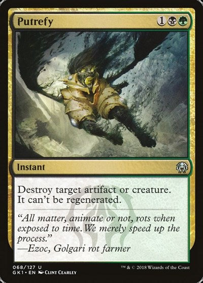 Putrefy (Guilds of Ravnica: Guild Kits) Light Play