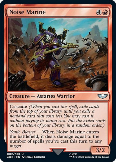 Noise Marine (Surge Foil) (Universes Beyond: Warhammer 40K) Light Play Foil