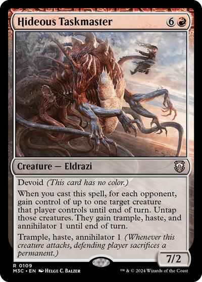 Hideous Taskmaster (Commander: Modern Horizons 3) Light Play