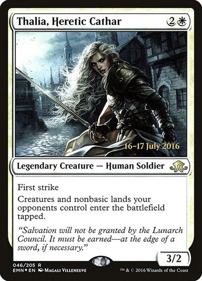 Thalia, Heretic Cathar (Promos: Prerelease Cards) Light Play Foil