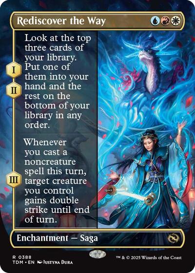 Rediscover the Way (Borderless) (Tarkir: Dragonstorm) Light Play