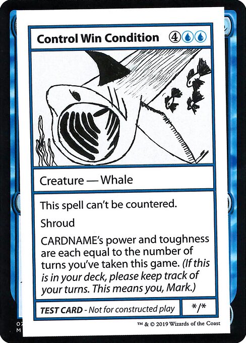 Control Win Condition (No PW Symbol) (Mystery Booster Test Print 2021) Light Play