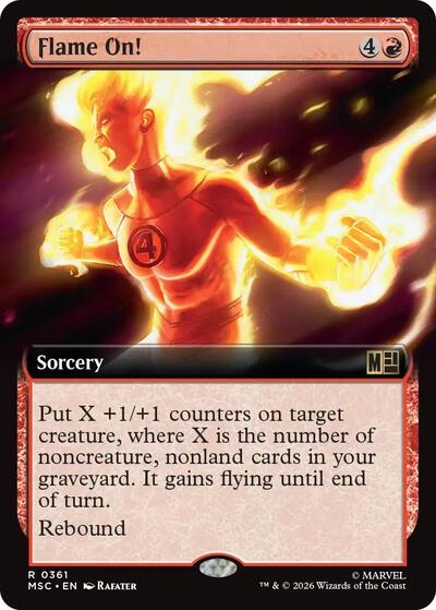 Flame On! (Extended Art) (Commander: Marvel Super Heroes) Near Mint