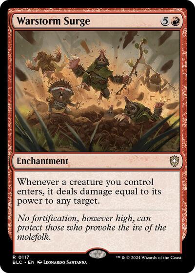 Warstorm Surge (Commander: Bloomburrow) Light Play