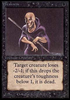 Weakness (Alpha) Near Mint