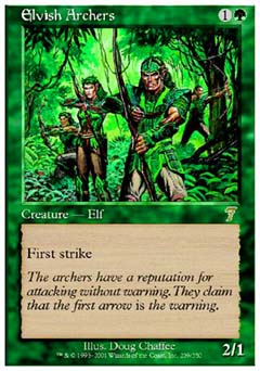 Elvish Archers (7th Edition) Medium Play
