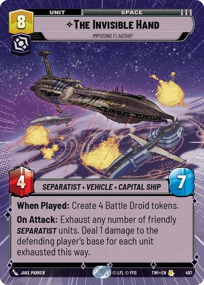 The Invisible Hand Imposing Flagship (Hyperspace) (Twilight of the Republic) Near Mint