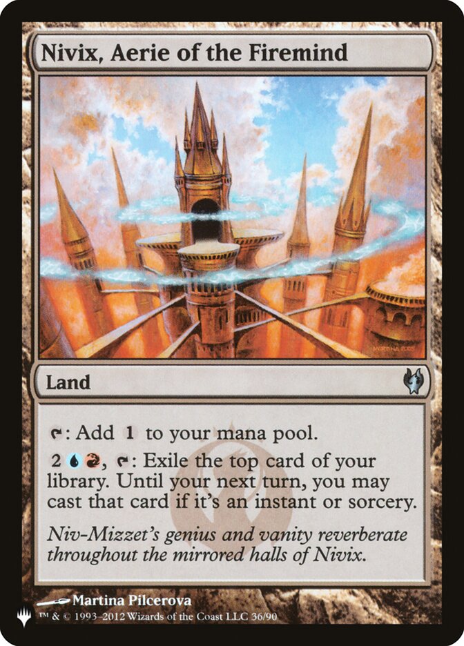 Nivix, Aerie of the Firemind (The List) Near Mint