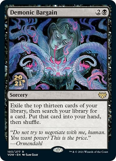 Demonic Bargain (Promos: Prerelease Cards) Near Mint Foil