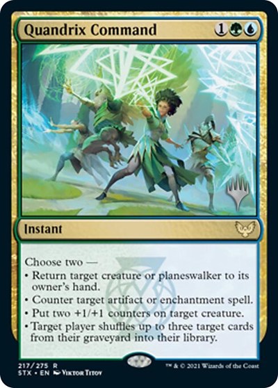 Quandrix Command (Promo Pack: Strixhaven) Light Play Foil