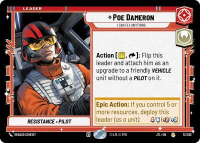 Poe Dameron I Can Fly Anything (Jump to Lightspeed) Near Mint
