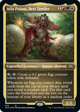 Atla Palani, Nest Tender (Foil Etched) (Double Masters 2022) Near Mint Foil