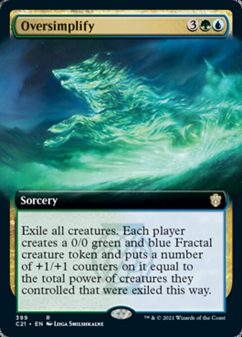 Oversimplify (Extended Art) (Commander 2021 Strixhaven) Near Mint