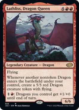 Lathliss, Dragon Queen (Jumpstart 2022) Medium Play