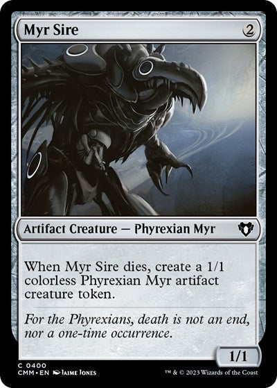Myr Sire (Commander Masters) Light Play Foil