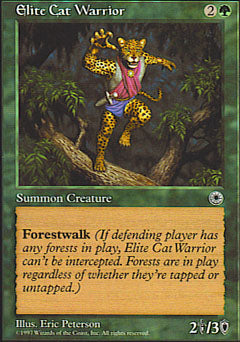 Elite Cat Warrior (1) (Portal) Medium Play